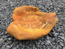 Mains en guise de bol - statue en pierre - 30 cm - finition oxyde